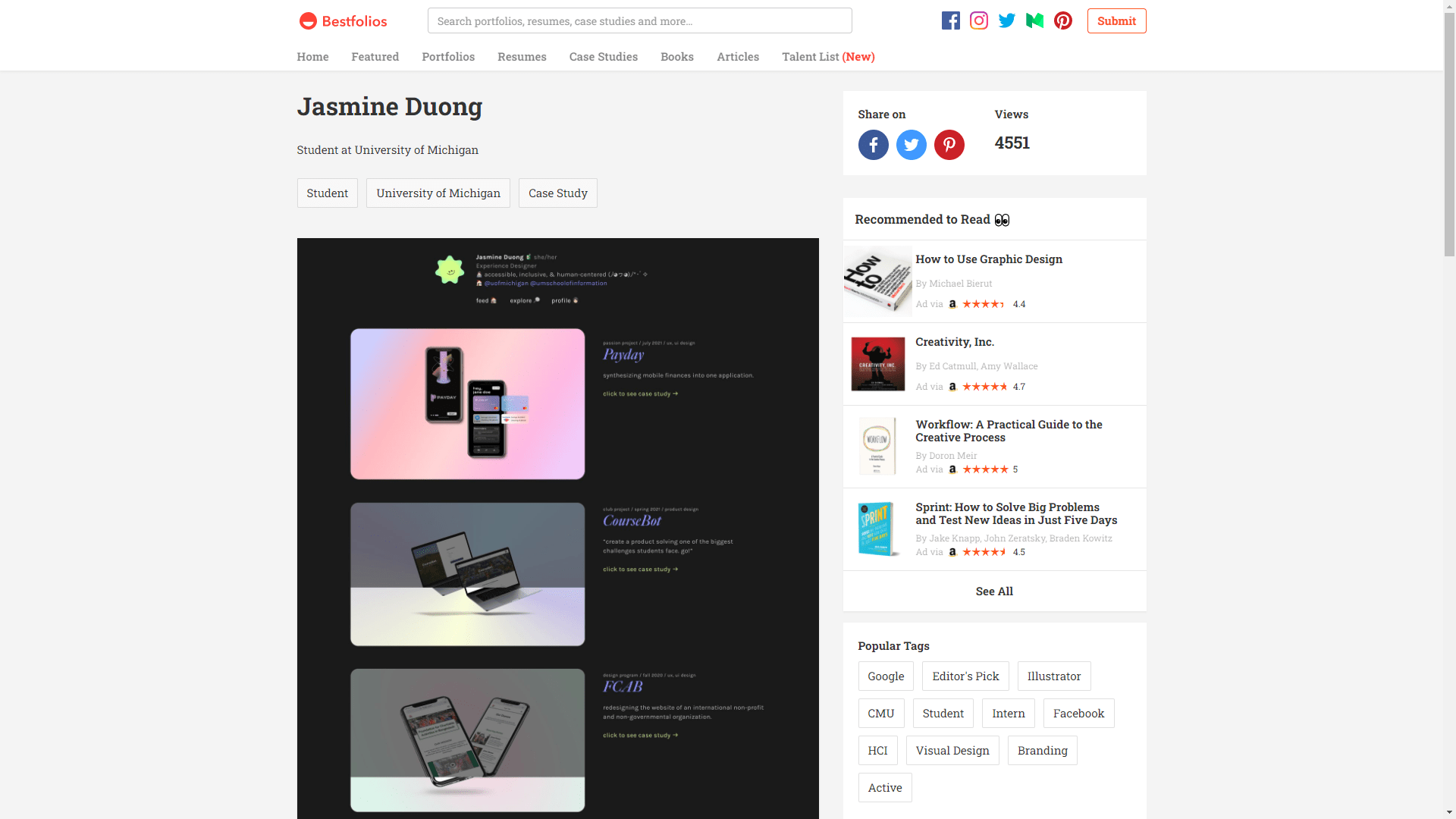 Hơn 1000 portfolio graphic designer để tìm cảm hứng sáng tạo 2 image 4
