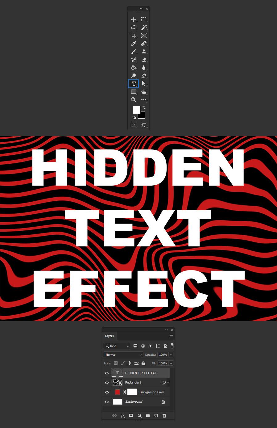 Hiệu Ứng Giấu Chữ Trong Photoshop 10 10