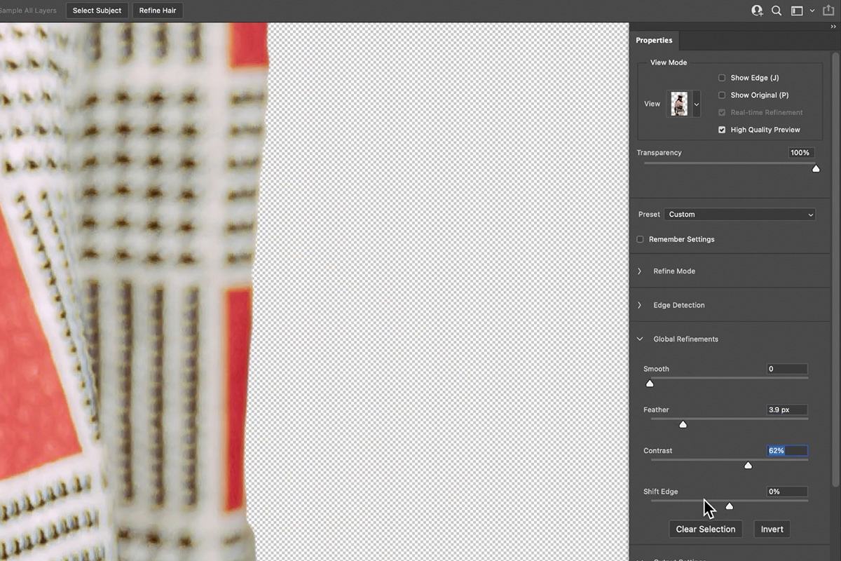 Cách sử dụng công cụ Select and Mask trong Photoshop 24 cach su dung cong cu select va mask trong photoshop 26