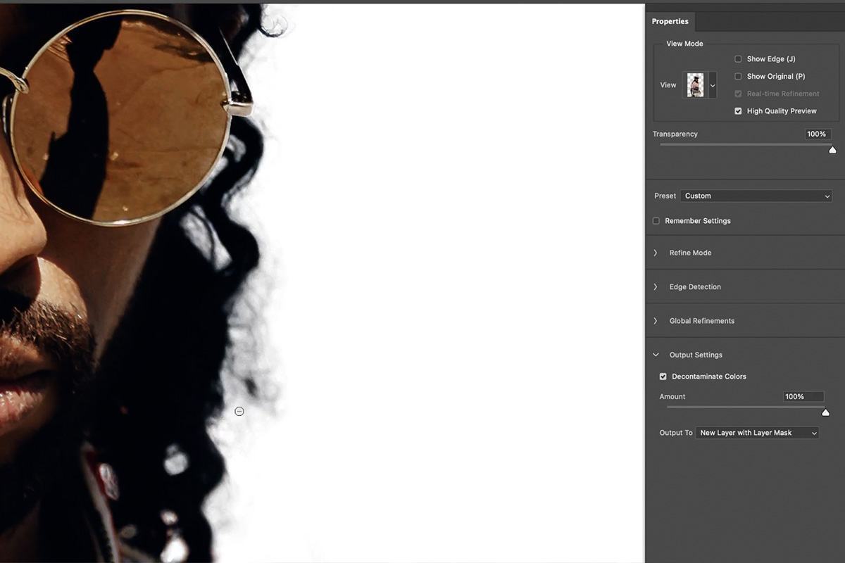 Cách sử dụng công cụ Select and Mask trong Photoshop 31 cach su dung cong cu select va mask trong photoshop 33