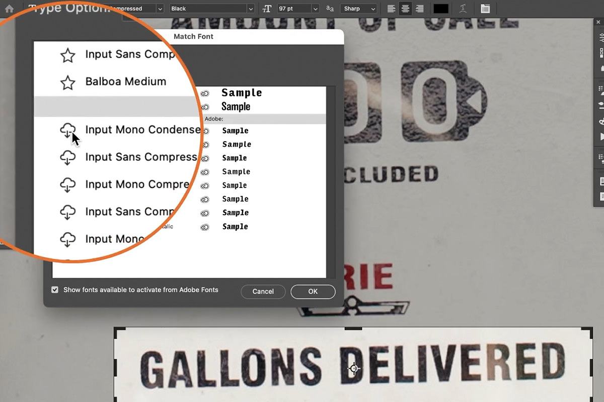 Cách Ghép Phông Chữ Từ Ảnh Trong Photoshop 4 match fonts photoshop 04