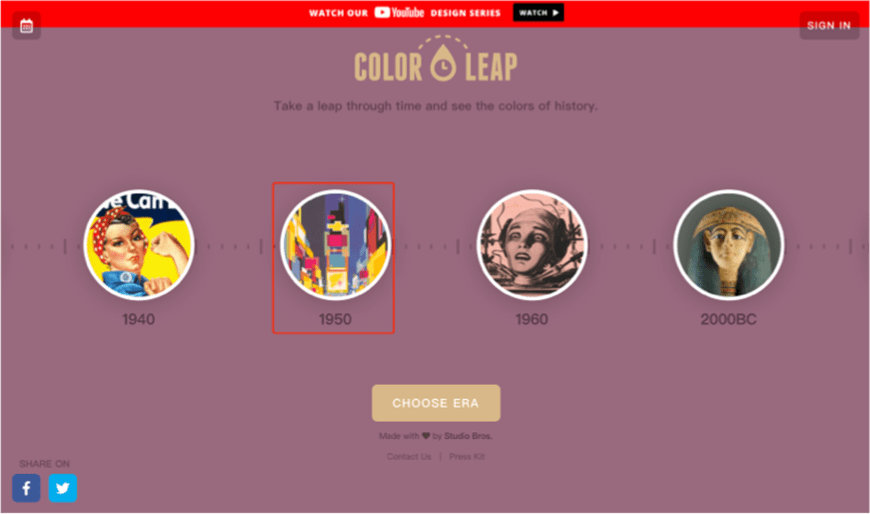 Website phối màu retro trong thiết kế đồ họa 3 website phoi mau retro trong thiet ke do hoa 3