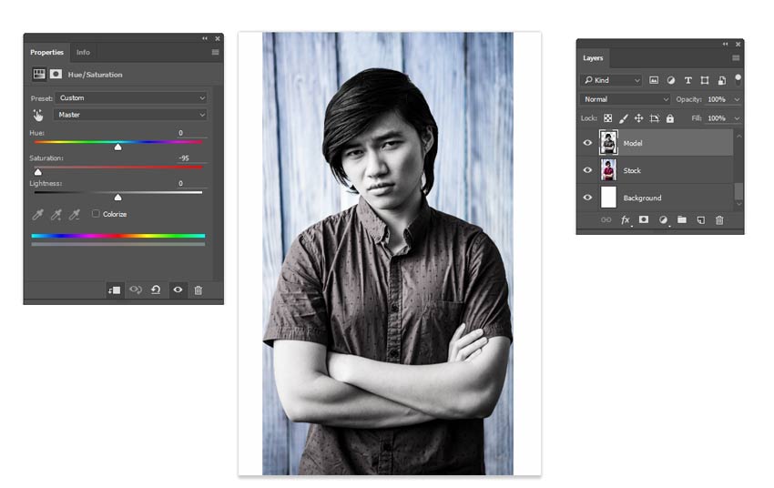 Làm thế nào tạo ra hiệu ứng ảnh Glitch cực "cool" trong Photoshop 6 GlitchEffect desaturate1 1