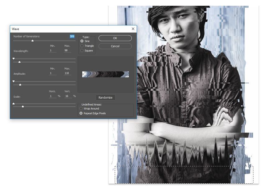 Làm thế nào tạo ra hiệu ứng ảnh Glitch cực "cool" trong Photoshop 20 GlitchEffect wavy5b 1