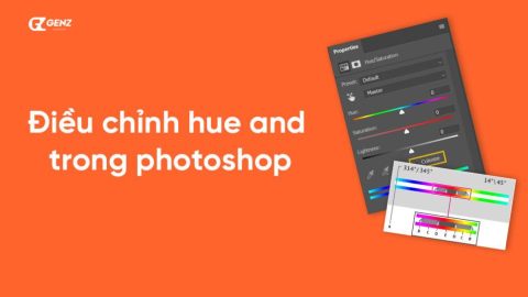 Điều chỉnh hue and saturation trong photoshop-GenZ Academy