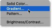 Tạo Hiệu Ứng Bóng Dài Cho Văn Bản Với Photoshop 48 add gradient fill layer 48