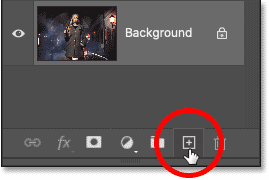 Cách Tạo Hiệu Ứng Mưa Cho Ảnh Bằng Photoshop 4 add new layer 04