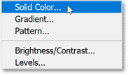 choose solid color fill layer 13