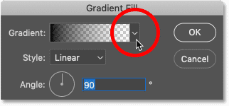 Tạo Hiệu Ứng Bóng Dài Cho Văn Bản Với Photoshop 49 gradient fill dialog box 49