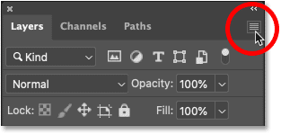 Cách Tạo Hiệu Ứng Mưa Cho Ảnh Bằng Photoshop 39 layers panel menu icon 2 38