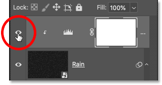 Cách Tạo Hiệu Ứng Mưa Cho Ảnh Bằng Photoshop 43 levels adjustment layer visibility 42