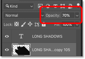 Tạo Hiệu Ứng Bóng Dài Cho Văn Bản Với Photoshop 39 lower shadow opacity 39