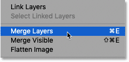 Tạo Hiệu Ứng Bóng Dài Cho Văn Bản Với Photoshop 25 merge layer command 25