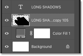 Tạo Hiệu Ứng Bóng Dài Cho Văn Bản Với Photoshop 38 merged shadow layer 38