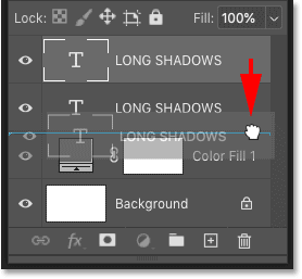 Tạo Hiệu Ứng Bóng Dài Cho Văn Bản Với Photoshop 10 move type copy down 10