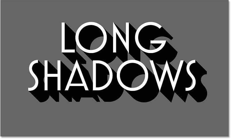 Tạo Hiệu Ứng Bóng Dài Cho Văn Bản Với Photoshop 21 photoshop long shadow 100 21