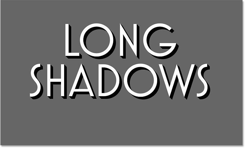 Tạo Hiệu Ứng Bóng Dài Cho Văn Bản Với Photoshop 19 photoshop long shadow 20 19 1