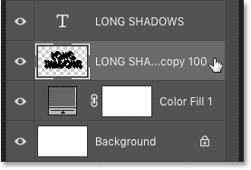 Tạo Hiệu Ứng Bóng Dài Cho Văn Bản Với Photoshop 30 select shadow layer 30