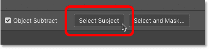 Cách Sử Dụng Select Subject Trong Photoshop 3 select subject button options bar 03