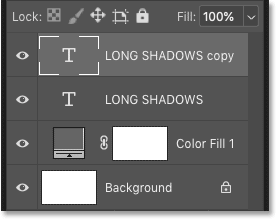 Tạo Hiệu Ứng Bóng Dài Cho Văn Bản Với Photoshop 5 type layer copy 05