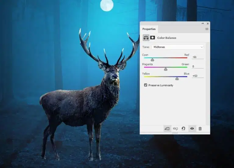 Tạo Hình Ảnh Con Nai Huyền Bí Trong Photoshop 25 20.22