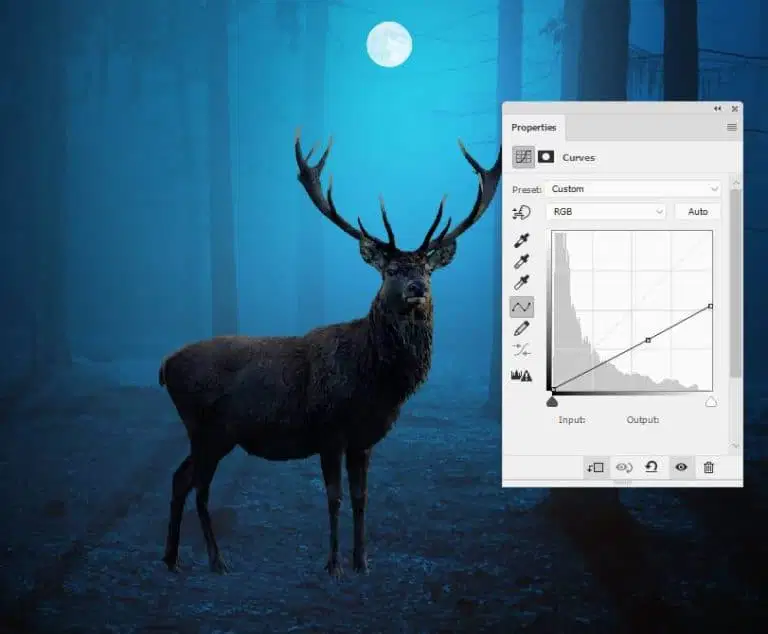 Tạo Hình Ảnh Con Nai Huyền Bí Trong Photoshop 26 20.23