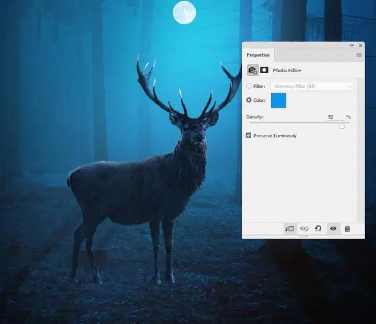 Tạo Hình Ảnh Con Nai Huyền Bí Trong Photoshop 28 20.24.1