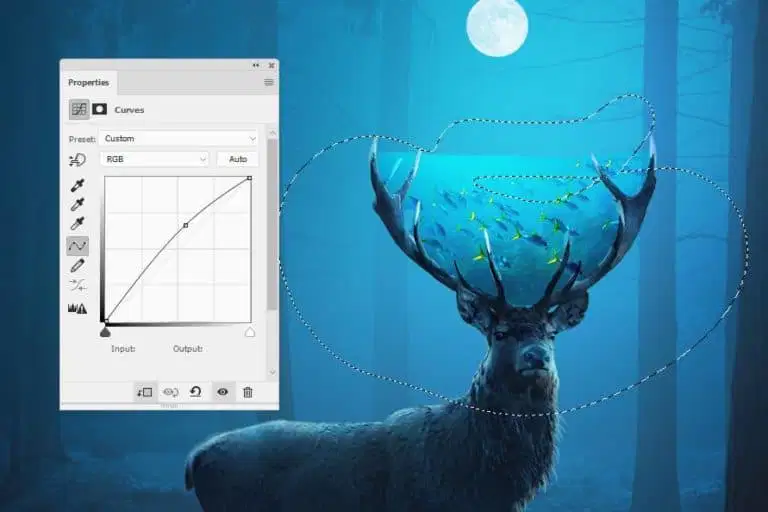 Tạo Hình Ảnh Con Nai Huyền Bí Trong Photoshop 36 20.30.1