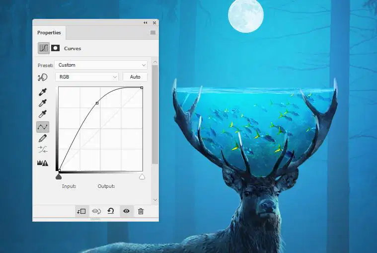 Tạo Hình Ảnh Con Nai Huyền Bí Trong Photoshop 39 20.33