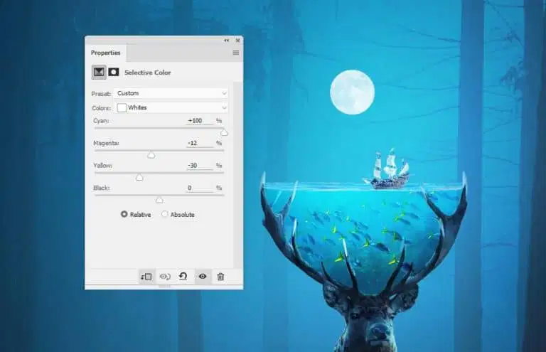 Tạo Hình Ảnh Con Nai Huyền Bí Trong Photoshop 43 20.37