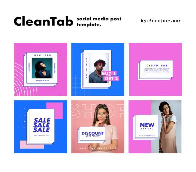 6 bo cleantab template danh cho social media scaled