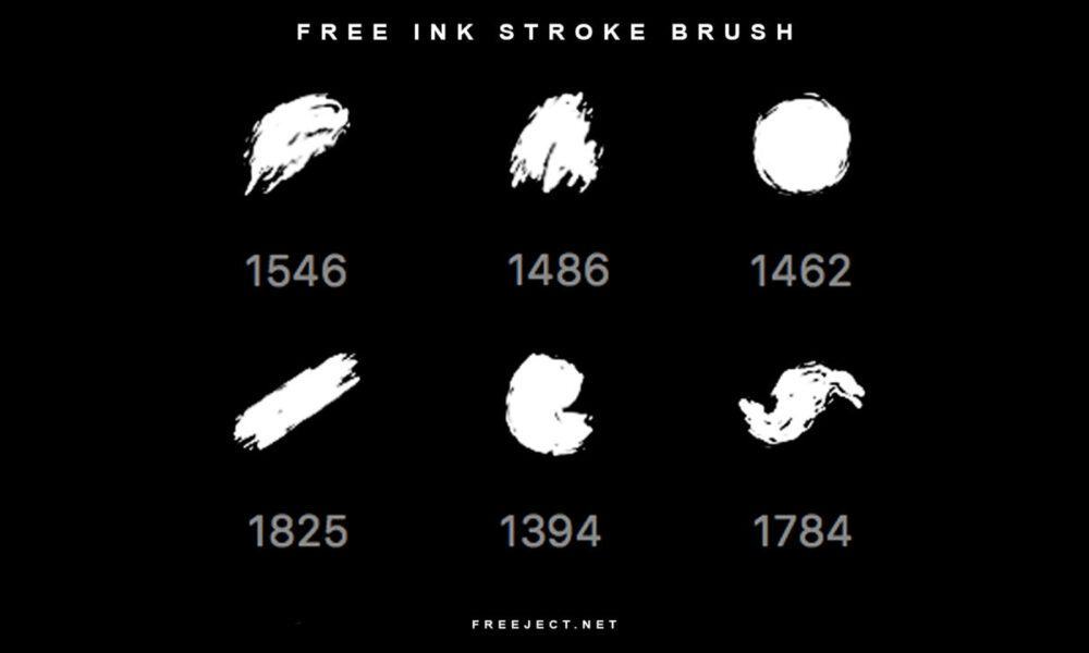 Bộ 7 Brush Họa Tiết Ink Stroke Trong Photoshop - Genz Academy