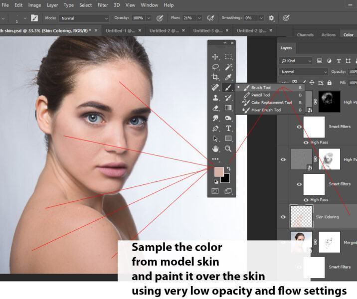 10 Bước Đơn Giản Làm Mềm Mịn Da Ngay Trong Photoshop 18 10 buoc don gian lam min da ngay trong photoshop 19
