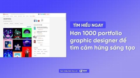 Hơn 1000 portfolio graphic designer để tìm cảm hứng sáng tạo-GenZ Academy