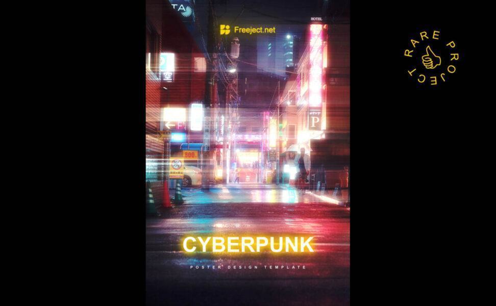 Mẫu thiết kế Poster Cyberpunk Miễn phí - GenZ Academy-GenZ Academy