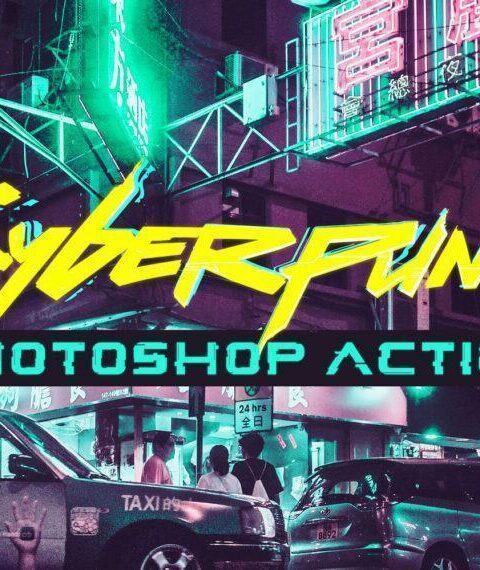 Cyberpunk Photoshop Action