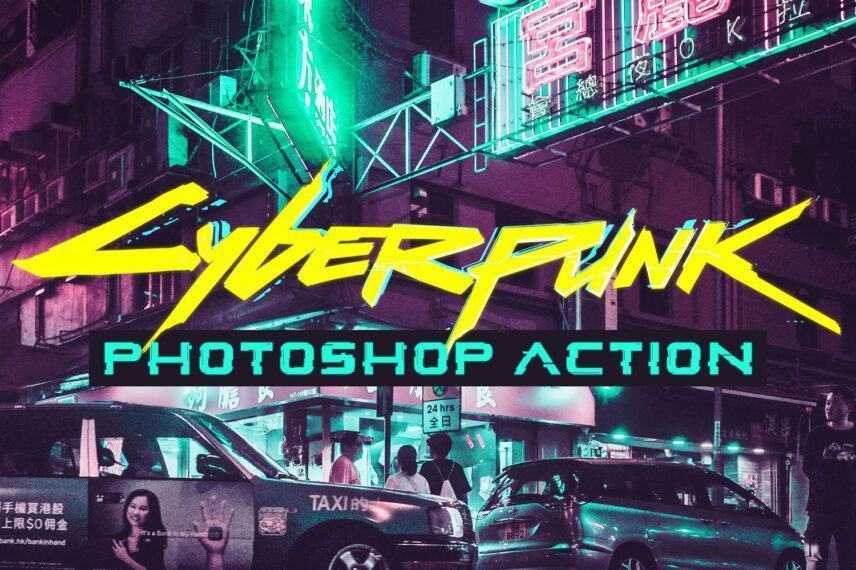 cyberpunk photoshop action 1
