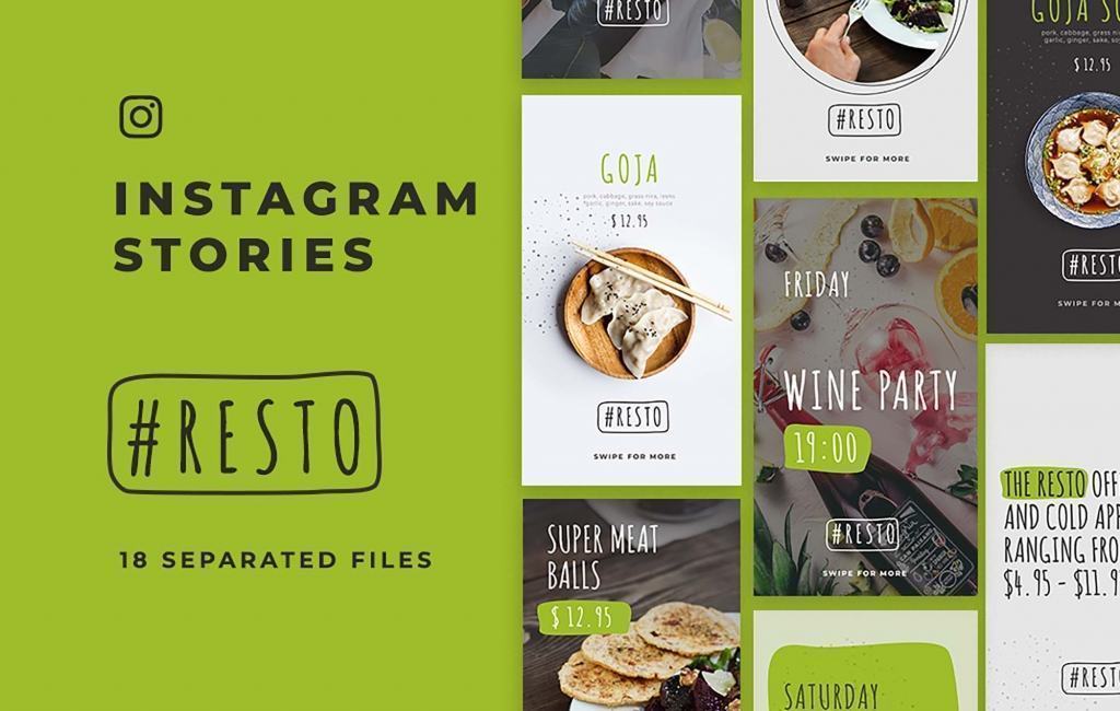 Mẫu Stories Instagram Resto - GenZ Academy-GenZ Academy