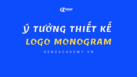 Ý tưởng thiết kế Logo Monogram-GenZ Academy