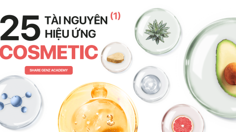 Bộ tài nguyên chất liệu thiết kế Cosmetic (P1)-GenZ Academy