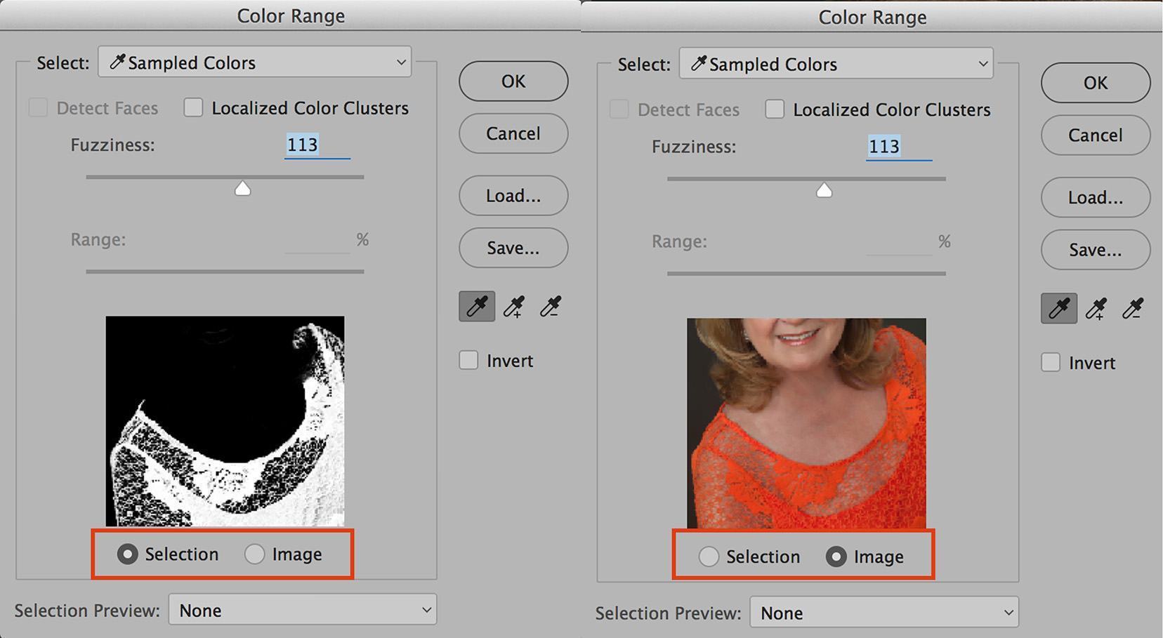 Cách Thay Đổi Tông Màu Da Trong Photoshop 11 BC select color range 13