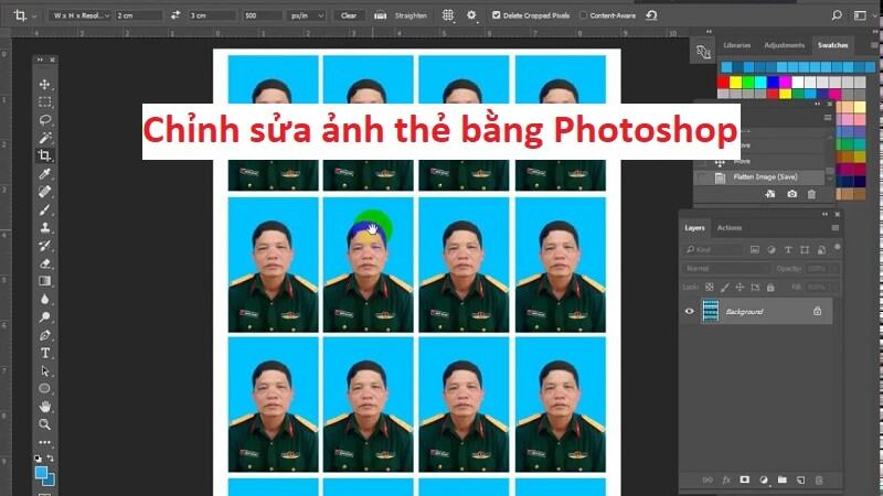 Hướng dẫn chỉnh sửa ảnh thẻ bằng photoshop chuyên nghiệp 1 Chinh sua anh the bang photoshop