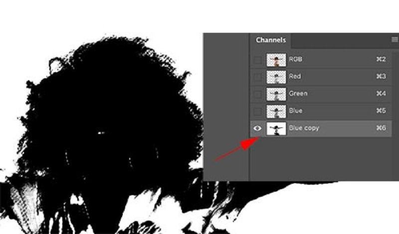 Hướng dẫn cắt ảnh trong photoshop từ cơ bản đến năng cao 27 Tao vung chon tren channel copy