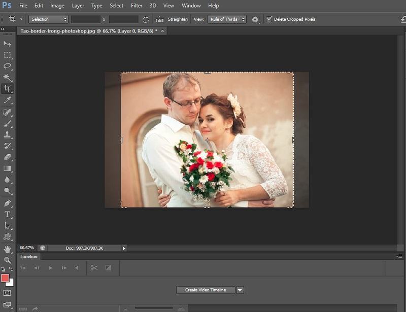 Hướng dẫn cắt ảnh trong photoshop từ cơ bản đến năng cao 7 cat anh hinh chu nhat