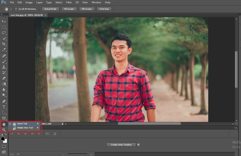 Hướng dẫn những cách zoom trong Photoshop chi tiết 7 zoom tool trong photoshop voi hand tool
