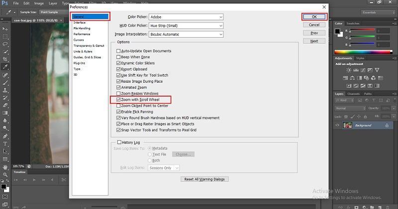 Hướng dẫn những cách zoom trong Photoshop chi tiết 3 zoom voi chuot giua photoshop