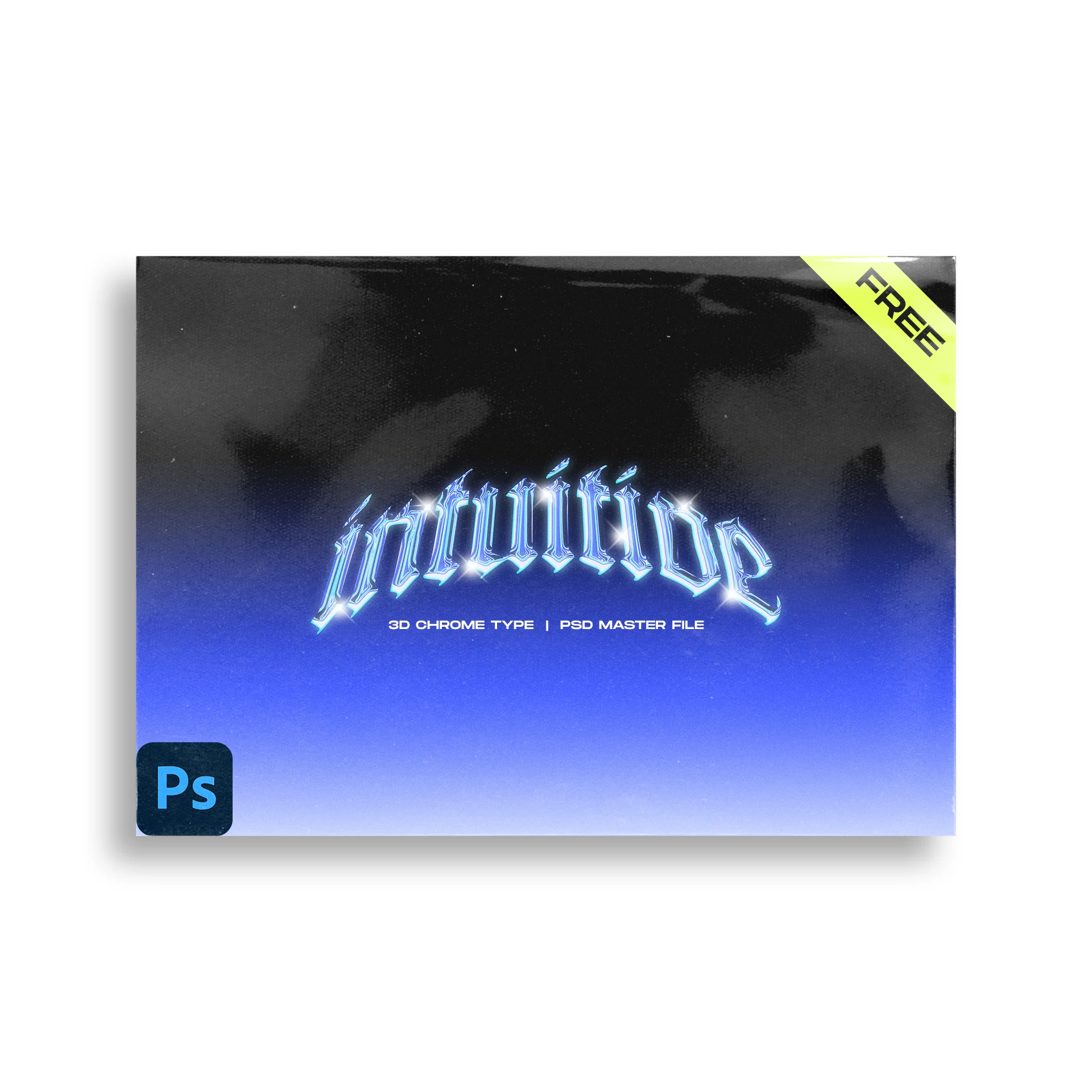 3D Chrome Photoshop Effect (FREE)-GenZ Academy