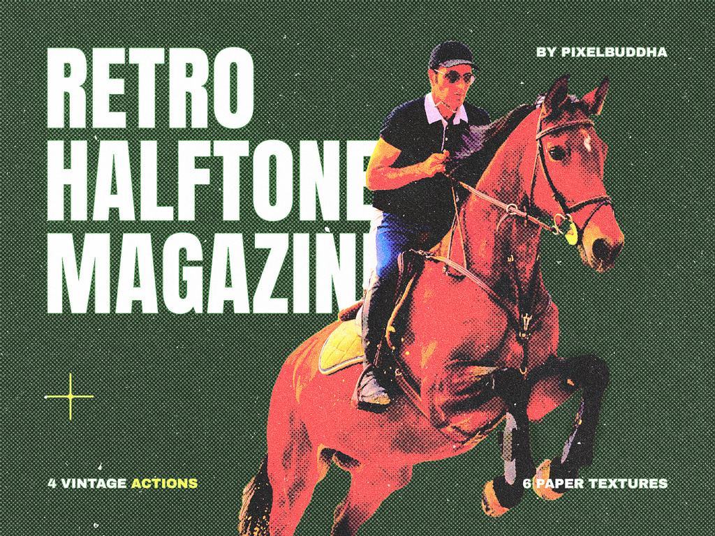 Retro Magazine Halftone Actions - GenZ Academy-GenZ Academy