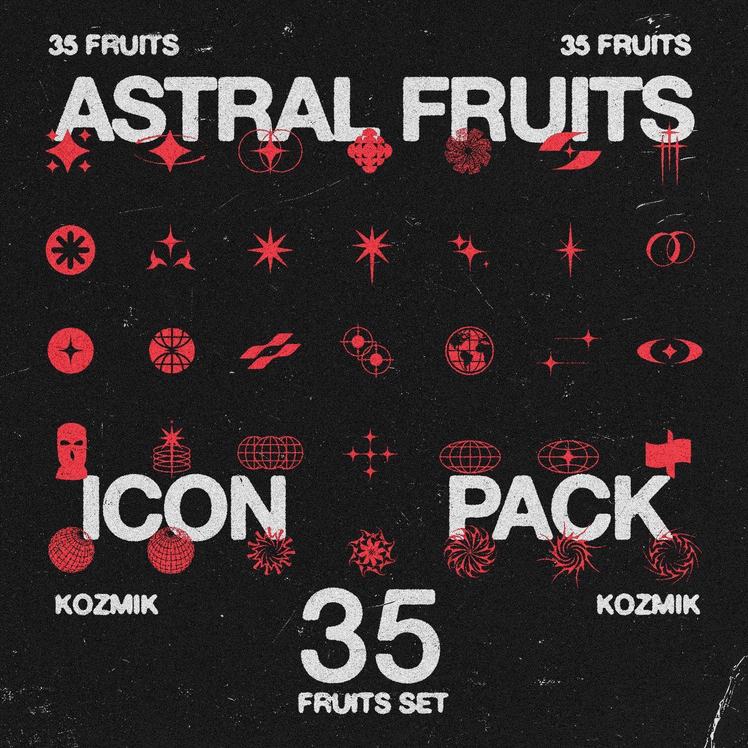 Astral Fruits Vector Pack - GenZ Academy-GenZ Academy