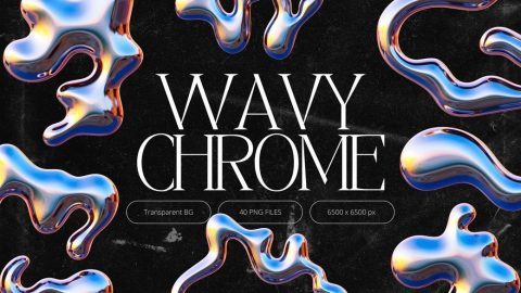 3D WAVY CHROME ALPHABET-GenZ Academy